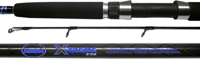 CAÑA BAMBOO XTREME 1951 1.95 mts 1 Kevlar y Grafito goma eva 12-25 lbs