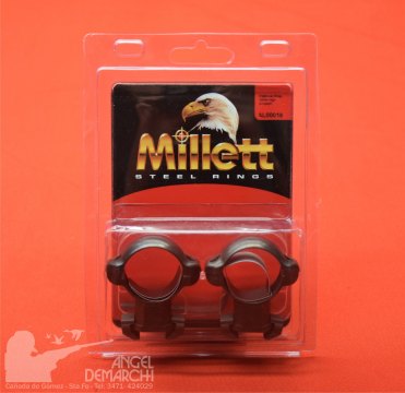 ANILLAS/MONTAJES MILLET  30MM - ALTO  - FUSIL (WEAVER) - ANG AJUST -AL00018