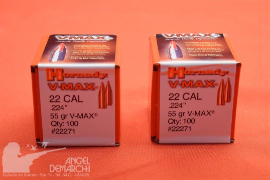 PUNTAS HORNADY .22/223 55 Gr V-MAX 100 #22271