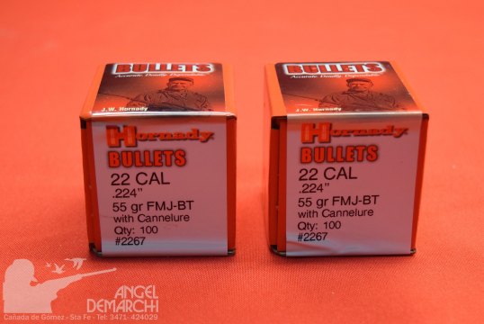 PUNTAS HORNADY .22/223 55 Gr FMJ 100 #2267