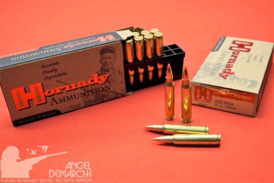 MUNICION HORNADY .223 VARMINT EXPRESS 55 Gr - V-MAX #8327