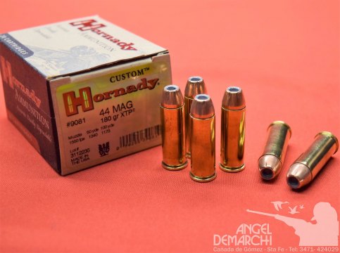 MUNICION HORNADY .44 REM MAG  180 Gr XTP