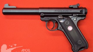 PISTOLA RUGER SEMI MARK IV TARGET 5,50´´ PAVONADO CAL .22LR 