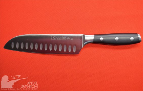 CUCHULLERIA 3 CLAVELES TOLEDO SANTOKU 18CM CUCHULLERIA 3 CLAVELES TOLEDO SANTOKU 18CM
