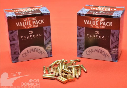 MUNICION FEDERAL VALUE PACK CAL. 22LR x 525 MUNICION FEDERAL VALUE PACK CAL. 22LR x 525