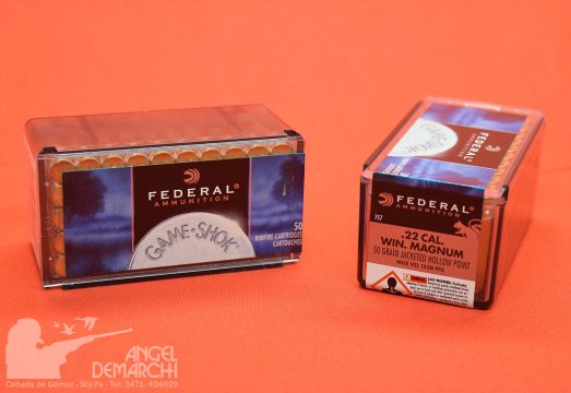 FEDERAL .22MG JHP SHOK 50GR 