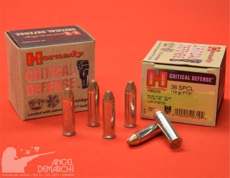 MUNICION HORNADY .38 SPL 110 GR FTX MUNICION HORNADY .38 SPL 110 GR FTX