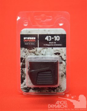 EXTENSOR DE CARGADOR FAB DEFENSE P/ GLOCK 43