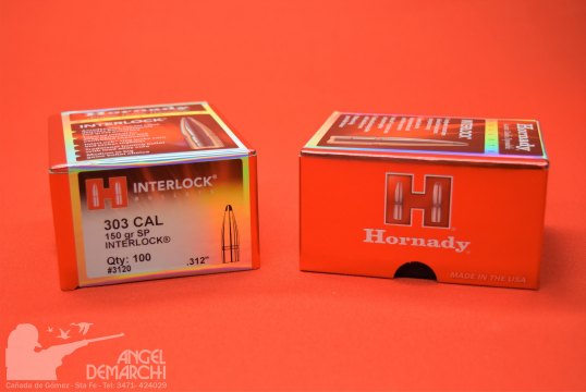 PUNTAS HORNADY 7.65 - .303 - 150 Gr SP 100