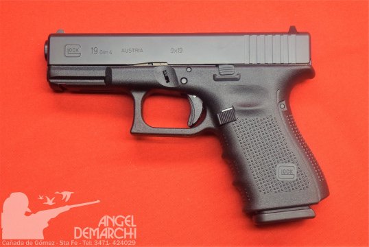 PISTOLA GLOCK 19 GEN 4 CAL 9 MM 