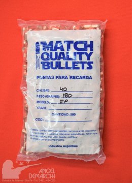 PUNTAS MATCH Q .40 - 180 Gr Cobre 500