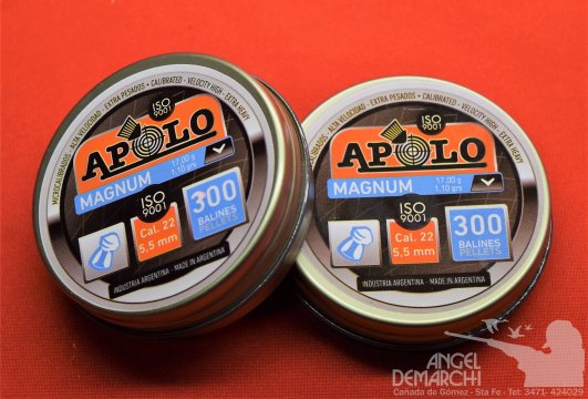 BALINES APOLO MAGNUM CAL 5.5 17,00gr x 300