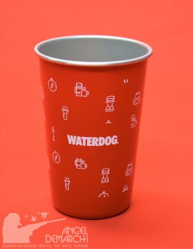 VASO WATERDOG ACERO ROJO PINTA500