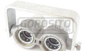 Acoples rápidos - Conjunto cuerpos 1/2 con soporte de aluminio