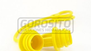 Acoples rápidos - Tapón para cuerpo 1/2 amarillo