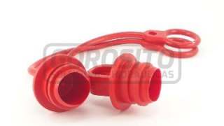 Acoples rápidos - Tapón para cuerpo 1/2 rojo