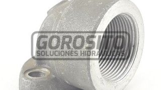 Accesorios - Codo de aluminio para bomba hidráulica