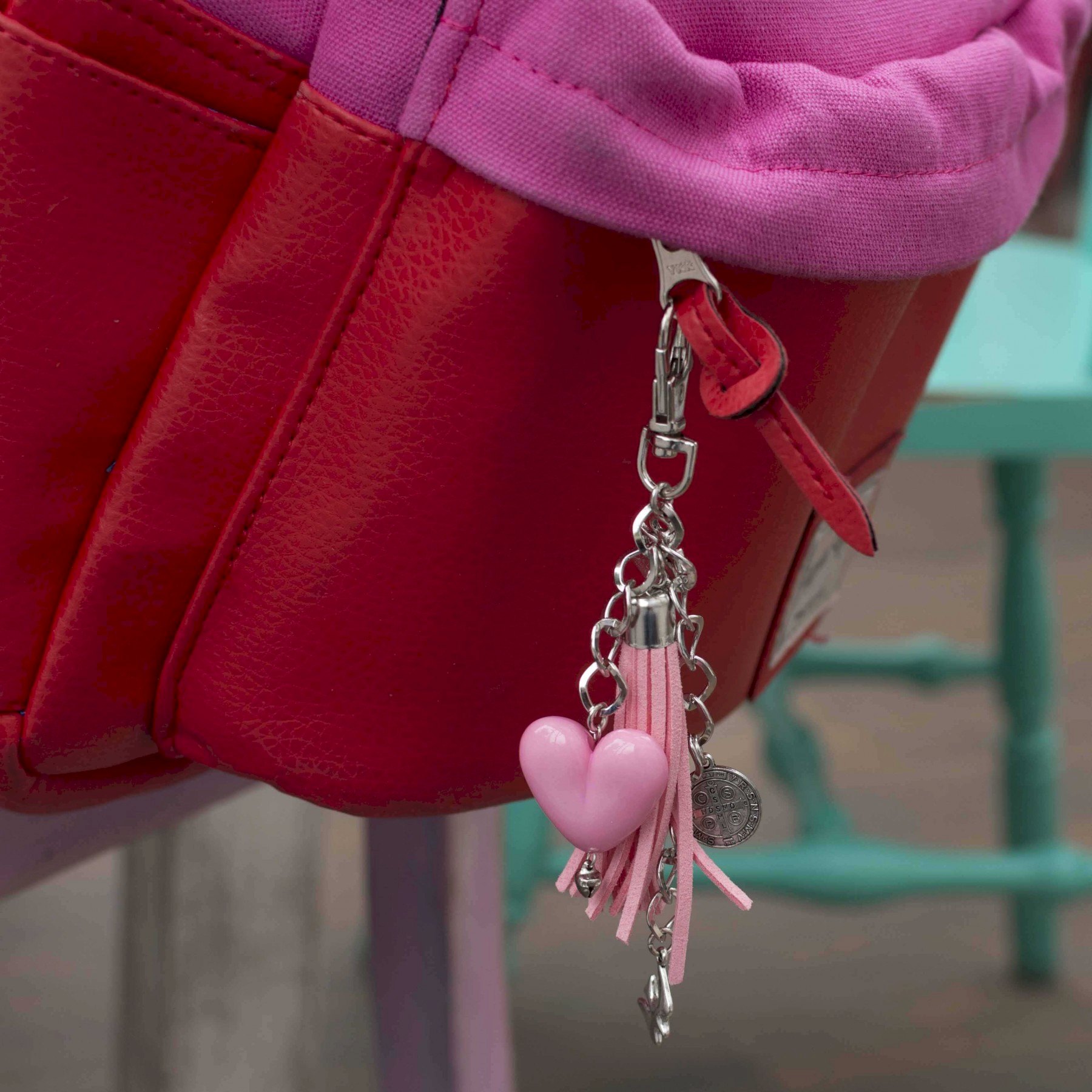 Bendición de Bolso Dijes (Fucsia)