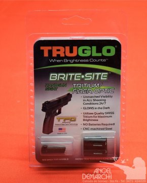 TRUGLO ALZA Y GUION TRITIUM Y FIBRA ÓPTICA - GLOCK