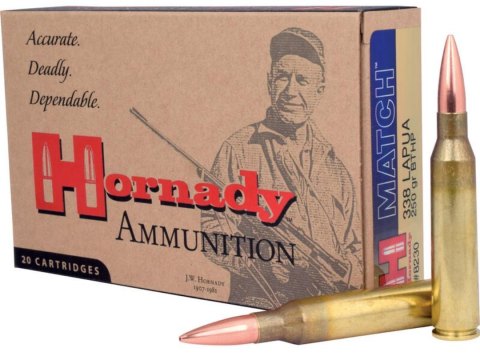 MUNICION HORNADY CAL. 338 LAPUA MAG 250GR BTHP MATCH  #8230