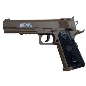 PISTOLA CO2 4.5 SWISS ARMS 1911 FDE