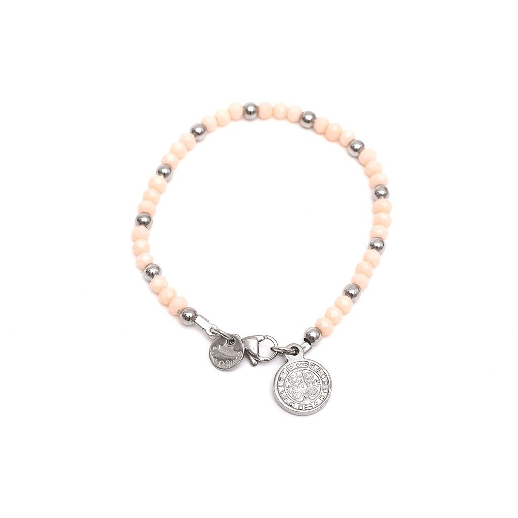 Pulsera Acero San Benito Abad (Nude)
