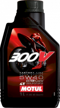 ACEITE MOTUL 300V 5w40 100% SINTETICO