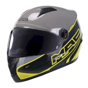 CASCO MAC STREET SIGMA GRIS VERDE TALLE M