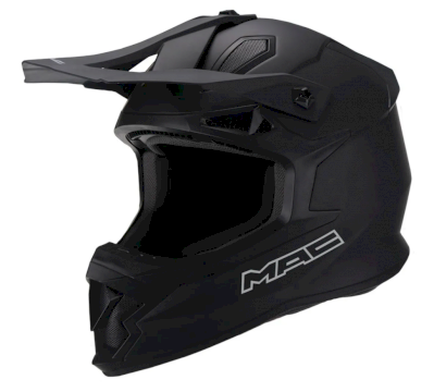 CASCO MAC VISTUS SOLID NEGRO MATE TALLE L