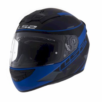 CASCO LS2 352 ROOKIE RECRUIT BLACK BLUE TALLE M