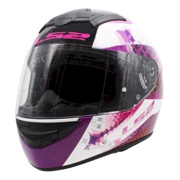 CASCO LS2 352 ROOKIE LUX BLANCO / ROSA - TALLE L