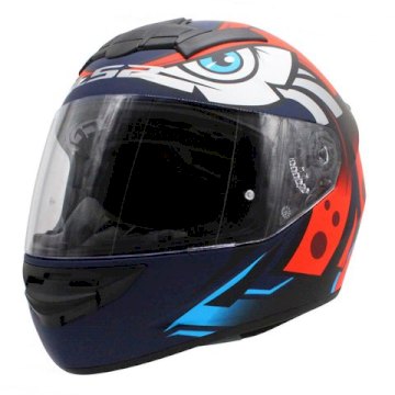 CASCO LS2 352 ROOKIE TRIBAL MATT BLUE TALLE M