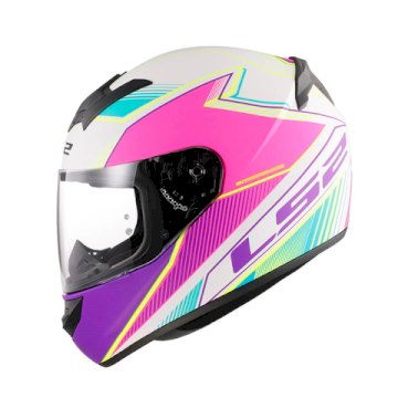 CASCO LS2 352 KASCAL MATT WHITE NEON FLUOR TALLE M