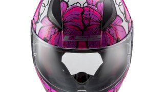 CASCO LS2 353 RAPID POPPIES WHITE / PINK TALLE L