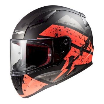 CASCO LS2 353 DEADBOLT MATT BLACK / ORANGE TALLE L