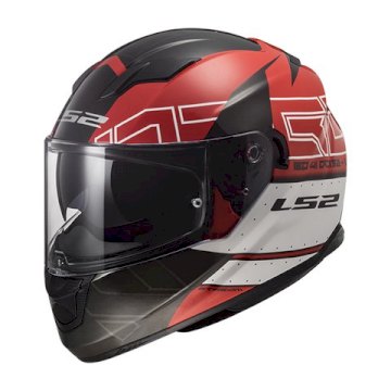 CASCO LS2 320 STREAM EVO KUB ROJO NEGRO BLANCO