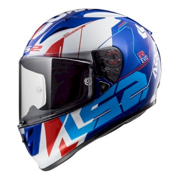 CASCO LS2 323 ARROW R EVO TECHNO BLANCO Y AZUL