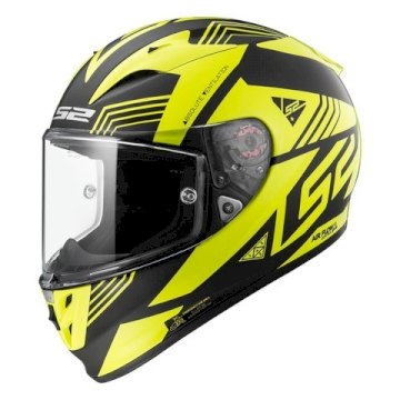 CASCO LS2 323 ARROW NEON NEGRO AMARILLO + PINLOCK 