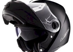 CASCO LS2 370 EASY GLOSS BLACK CON VISOR NEGRO