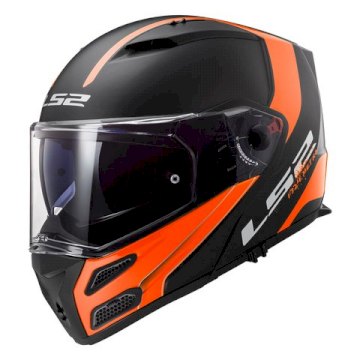 CASCO LS2 324 RAPID EVO MATT BLACK ORANGE