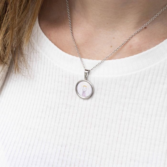 Collar Acero Virgen Niña