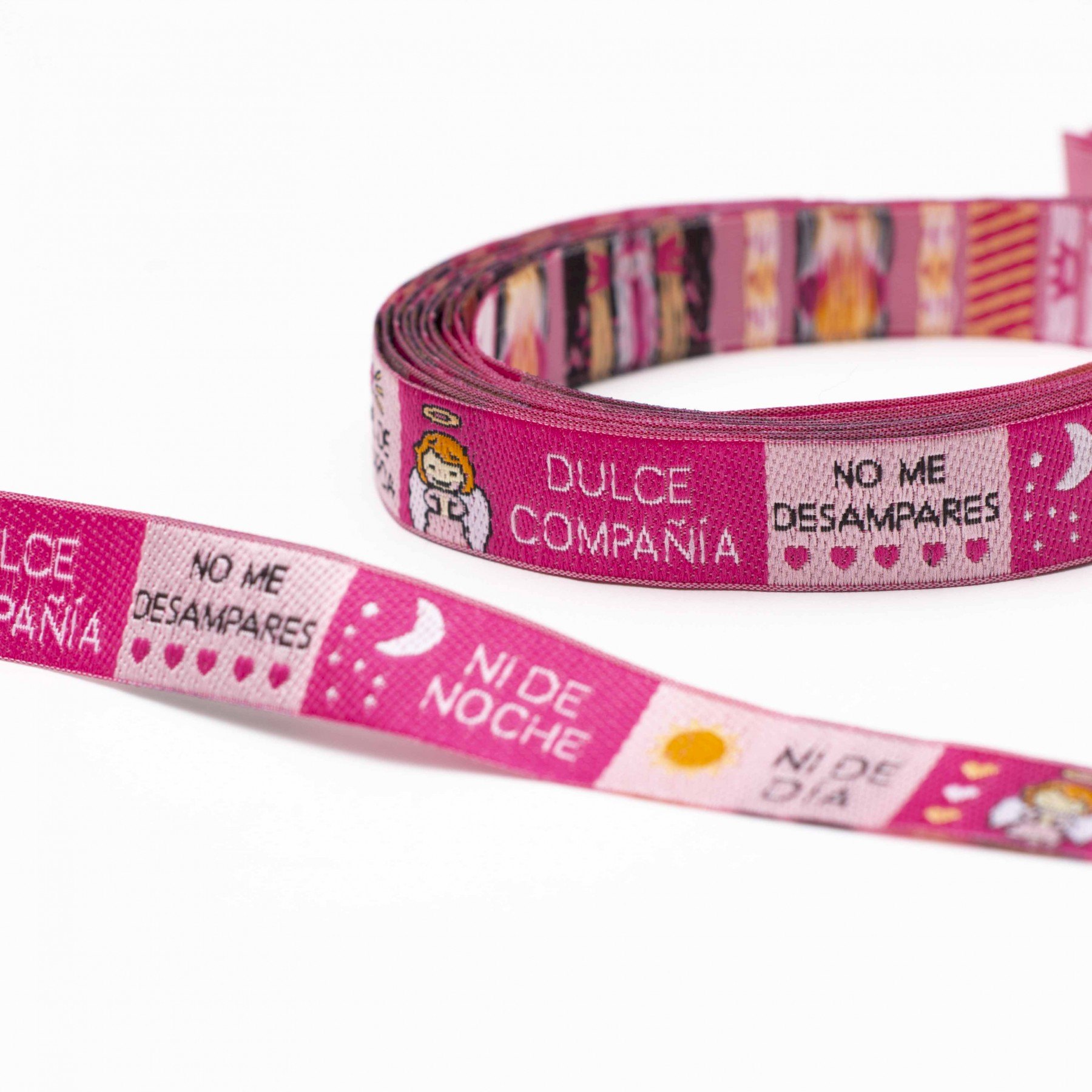 Pulsera Cinta Angel de la Guarda (Rosa)