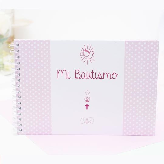 Libro Bautismo (Rosa)