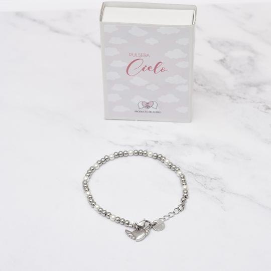 Pulsera Acero Cielo