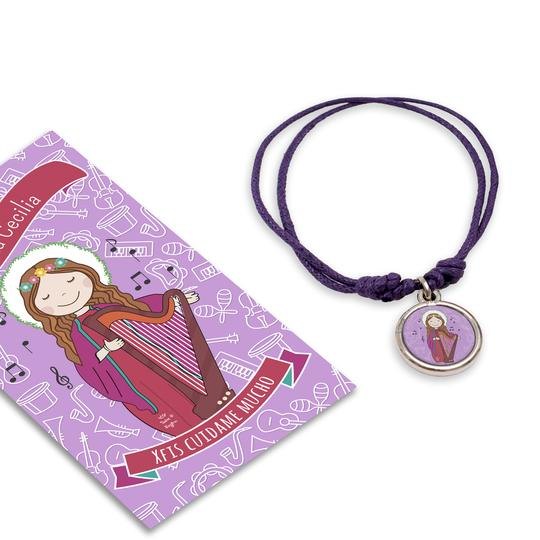 Pulsera Santitos Xfis con estampa (Varios Santitos)