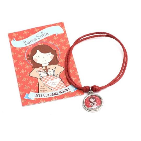 Pulsera Santitos Xfis con estampa (Varios Santitos)