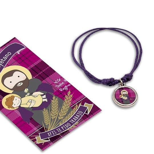 Pulsera Santitos Xfis con estampa (Varios Santitos)
