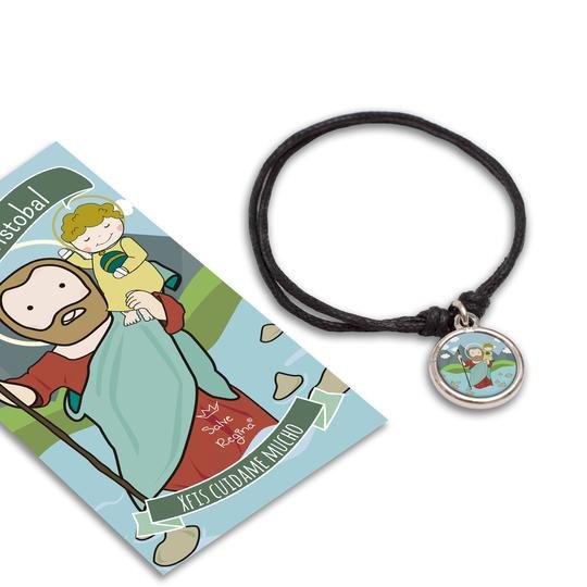 Pulsera Santitos Xfis con estampa (Varios Santitos)