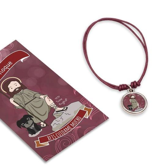 Pulsera Santitos Xfis con estampa (Varios Santitos)
