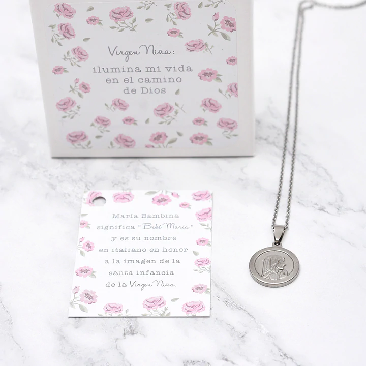 Collar Acero María Bambina
